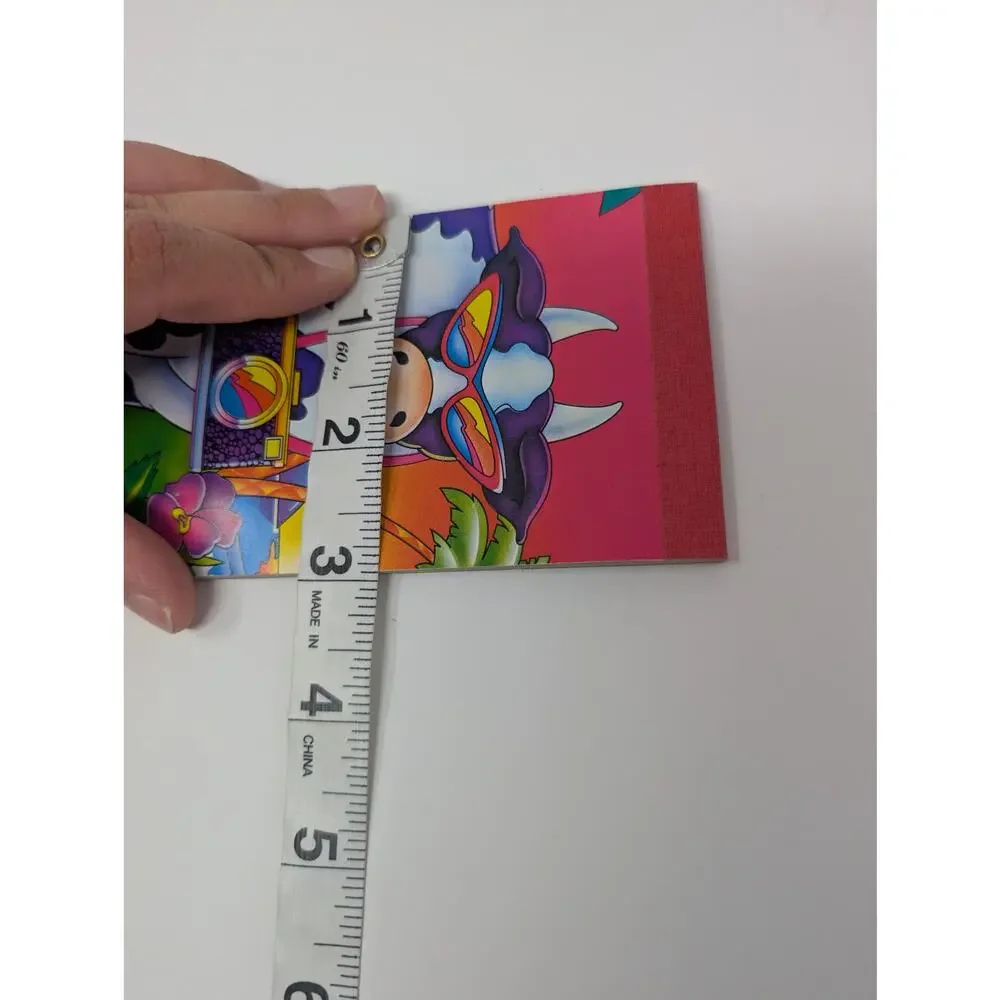Vintage Lisa Frank Designer Edition‎ Tourist Cow Mini Notepad 5